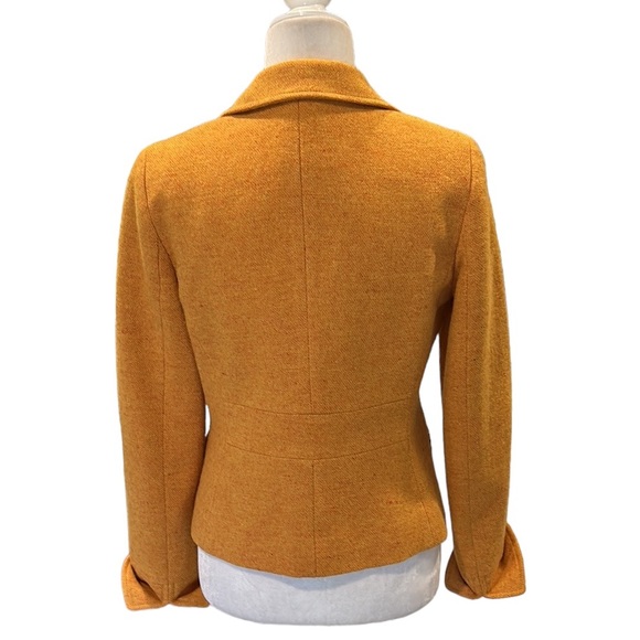 J. Crew Vintage Pumpkin Squash Wool Tweed Cropped Blazer - 6 - Picture 7 of 12